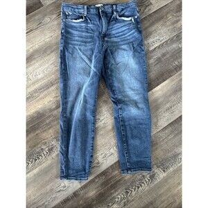 Good American Jeans Womens 14 32 Blue Skinny Stretch Denim High Rise